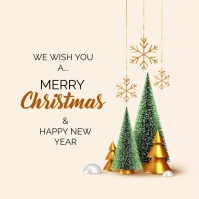 Merry Christmas Wish Instagram Post template