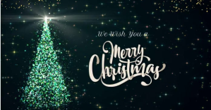 Zwart Christmas Greeting Facebook Ad Template