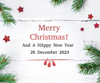 Merry christmas wish templates Medium Rectangle