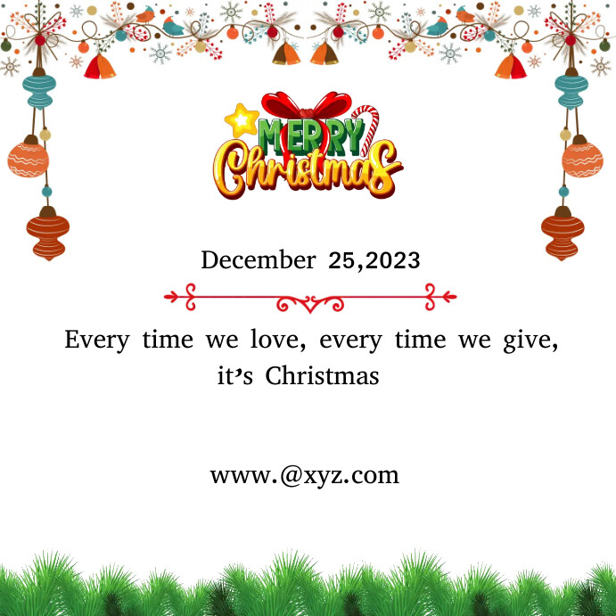 Merry christmas wishe templates | PosterMyWall