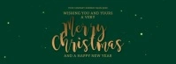 Merry Christmas wishes banner Design template