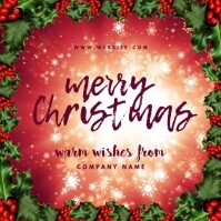 Merry Christmas Wishes Card Message Instagram template