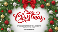 Merry Christmas Wishes Digital Display (16:9) template