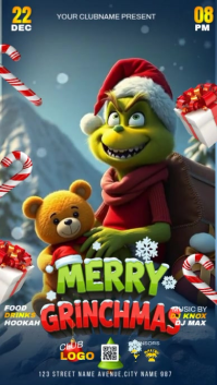 Christmas Club Party Instagram Reel Template