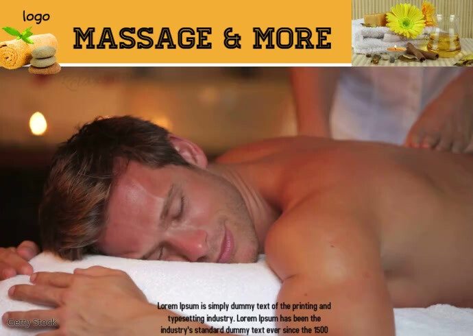 Message & more video ad A6 template