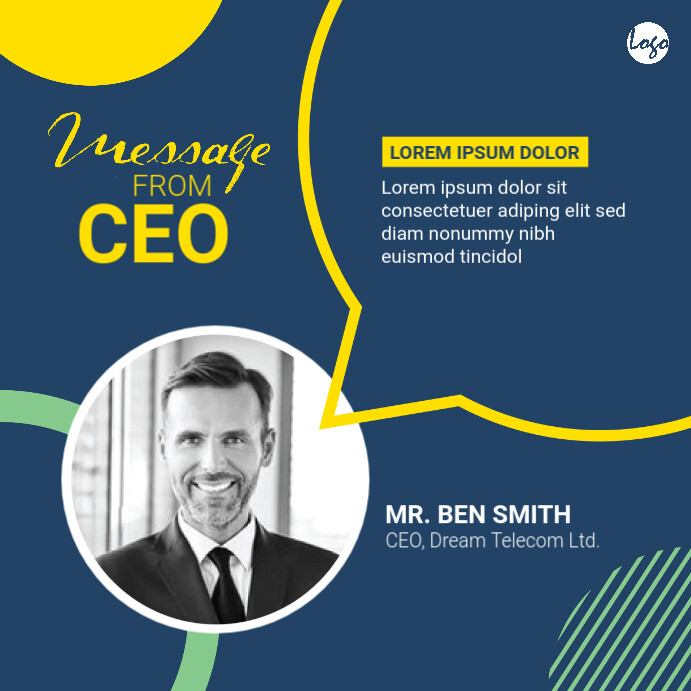 Message From CEO Template PosterMyWall