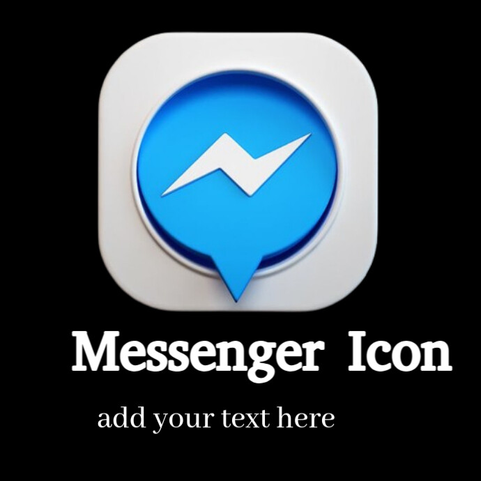 Messenger Icon Logo template