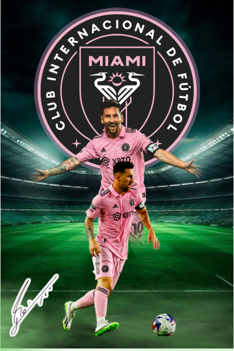 MESSI Poster template