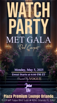 Met Gala 2025 Watch Party Instagram Story template