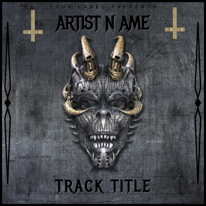 METAL ALBUM ART Pochette d'album template