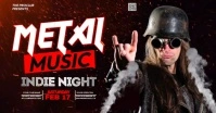 Metal Music Banner Gambar Bersama Facebook template