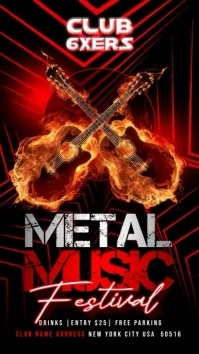 Metal Music História do Instagram template