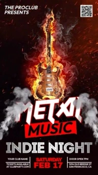 Metal Music Instagram Story template
