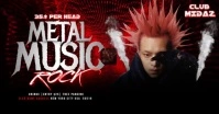 Metal Music Rock Concert Image partagée Facebook template