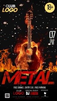 Metal Party Poster Template | PosterMyWall