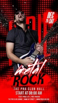 Metal Rock Concert História do Instagram template