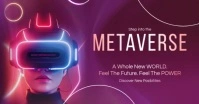 Metaverse Virtual Reality Ad Facebook 活动封面 template