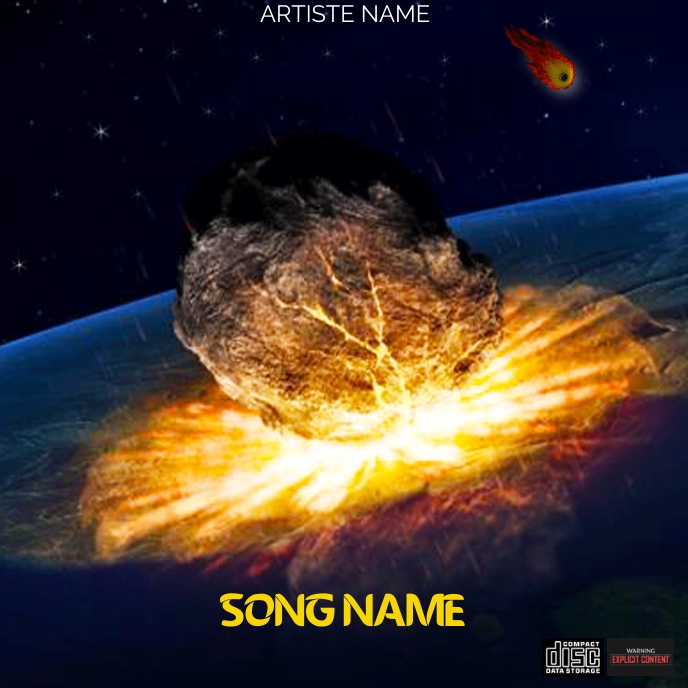 Meteor Album Cover template