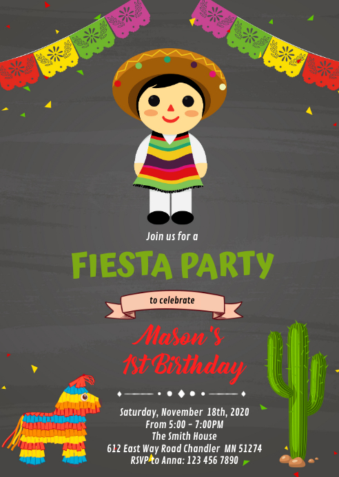 Modele Invitation Anniversaire Garcon Mexicain Postermywall Modele Invitation Anniversaire Garcon Mexicain Postermywall