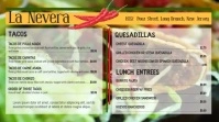 Mexican Cuisine Cinco de Mayo Menu Display Цифровой дисплей (16 : 9) template
