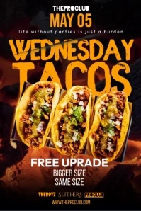 Mexican Food Flyer Poster template