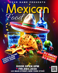 Mexican Food Flyer Instagram Portrait template