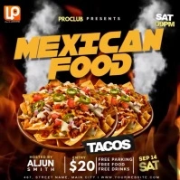 Mexican Food Menu Ads Instagram-Beitrag template