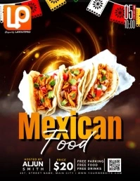 Mexican Food Menu Flyer (US Letter) template
