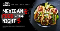 Mexican Food Night Banner Facebook Shared Image template