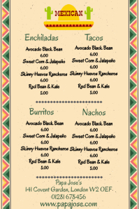 Online Menu Maker Quick And Free Postermywall