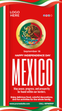 Happy Mexican Independence Day История на Instagram template