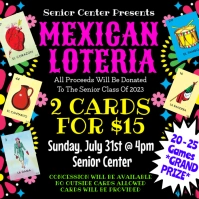Mexican Loteria Flyer Instagram Post template