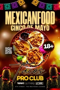 Mexican Menu Ads Плакат template