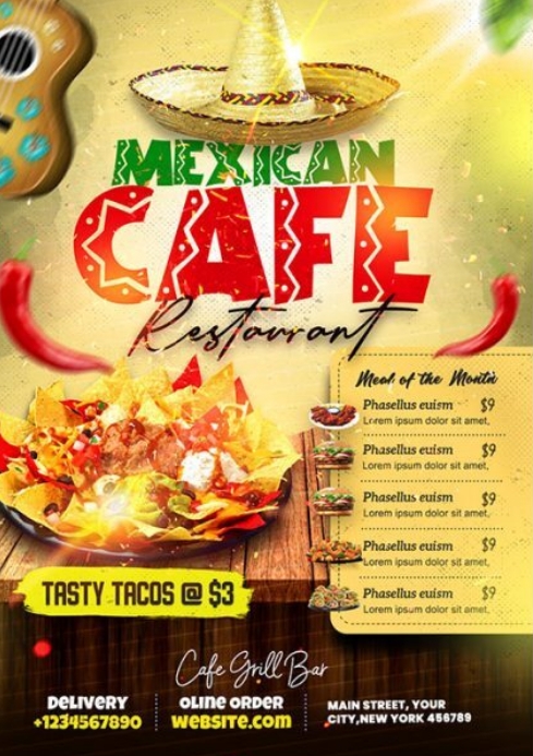 Mexican Menu Covers
