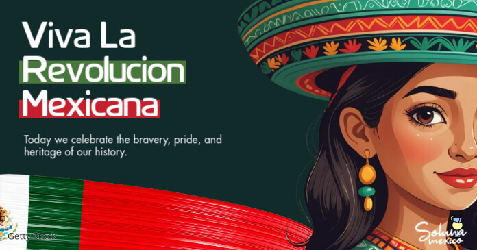 Mexican Revolution Day Facebook Image template