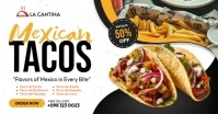Mexican Tacos Facebook Shared Image template