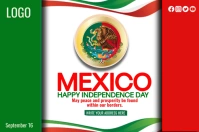 Mexico Day Flag template