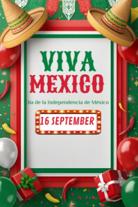 Mexico Independence Day template 2025 Plakat