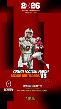 miami hurricanes vs indiana Hoosiers Instagram Reel template