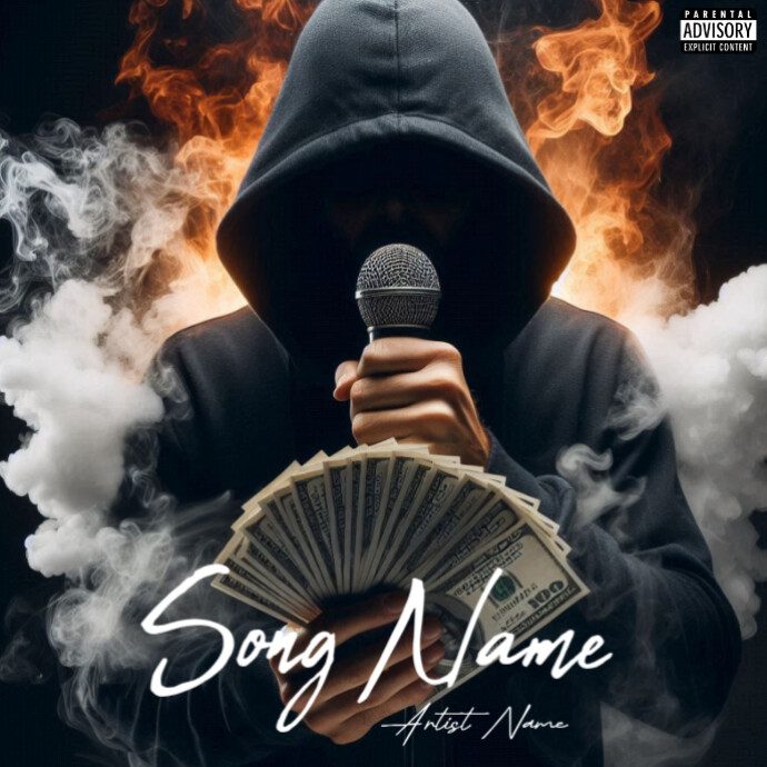 Mic Mixtape Rap Cover Album Cover Template | PosterMyWall