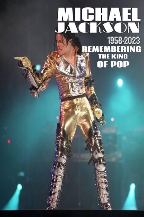 MICHAEL JACKSON Template PosterMyWall