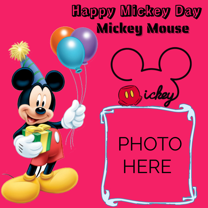 Mickey Mouse Birthday Template PosterMyWall
