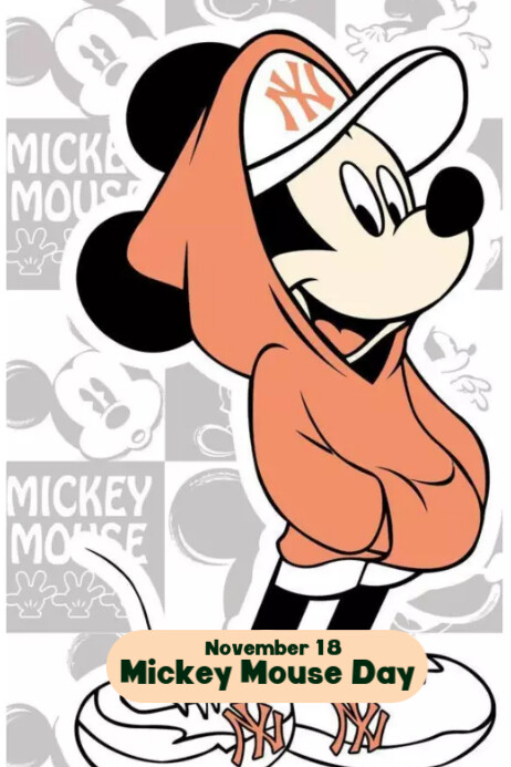 Mouse Day MICKEY MOUSE DAY Template | PosterMyWall