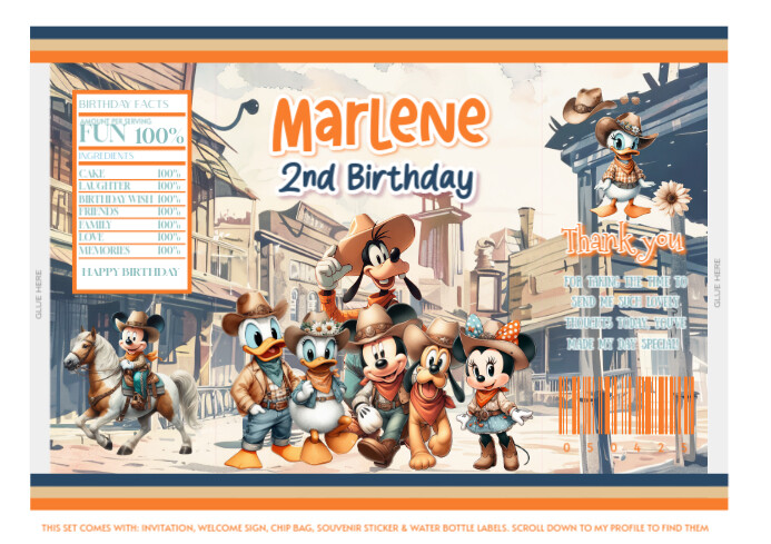 Mickey mouse A4 template
