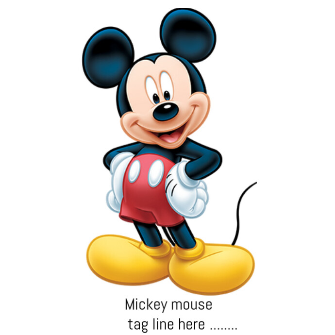 Mickey mouse Logo template