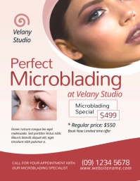 Microblading flyer template