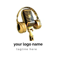 Microphone, Microphone, Electronics, Microphone Logo template