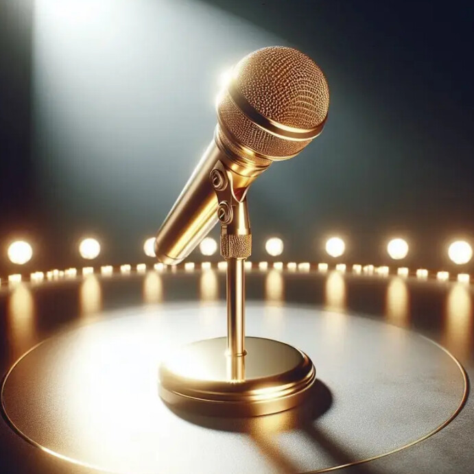 Microphone Template | PosterMyWall