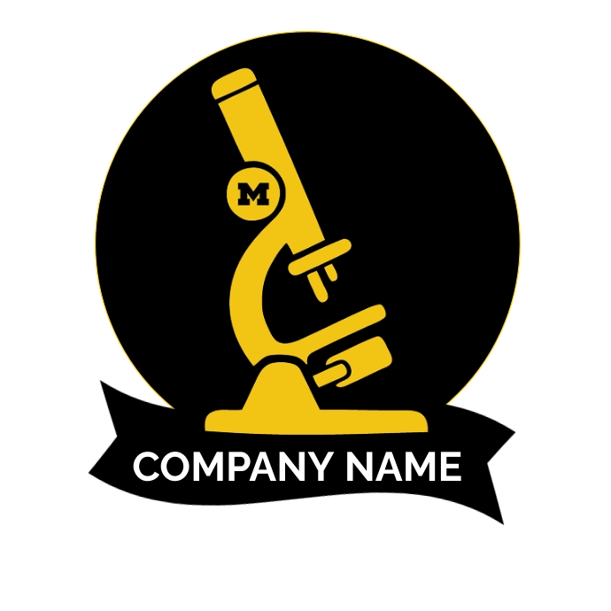 Copy of microscope logo template | PosterMyWall