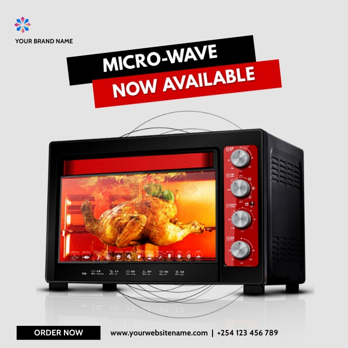 Microwave Note Poster Copy of microwave electronics gadgets sale flyer | PosterMyWall